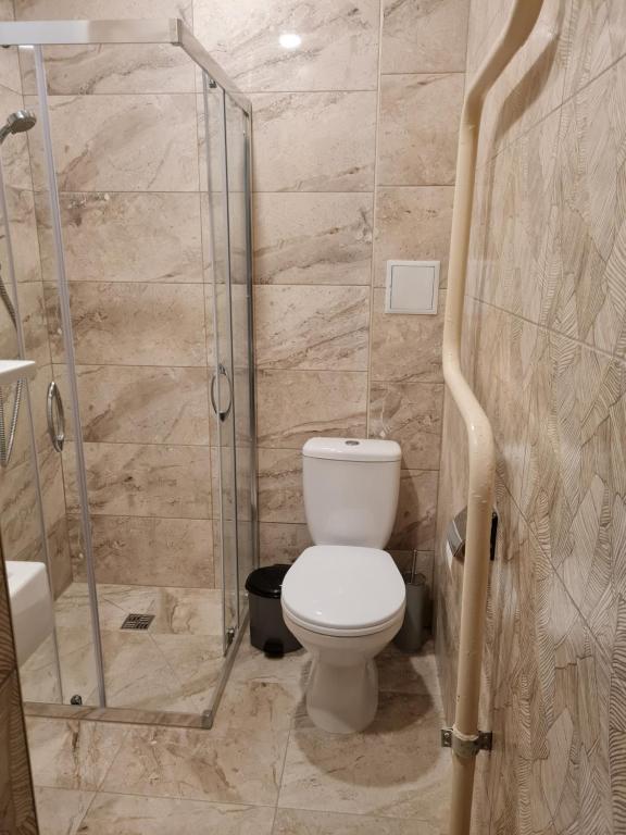 Koupelna v ubytování Hotel Lime
