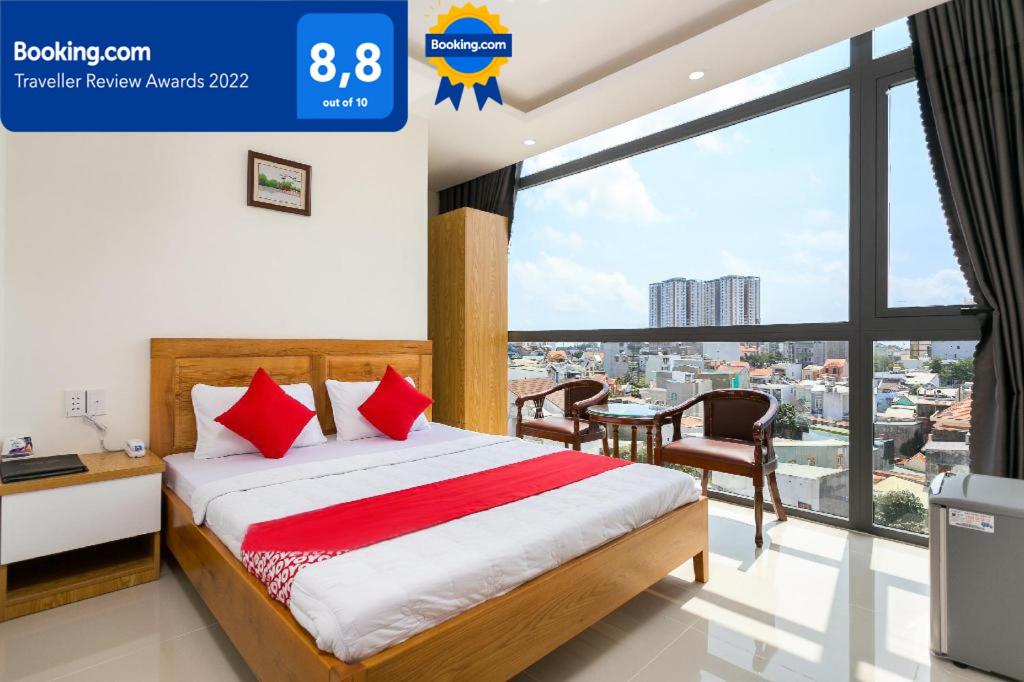 Postel nebo postele na pokoji v ubytování Marine Hotel & Apartment