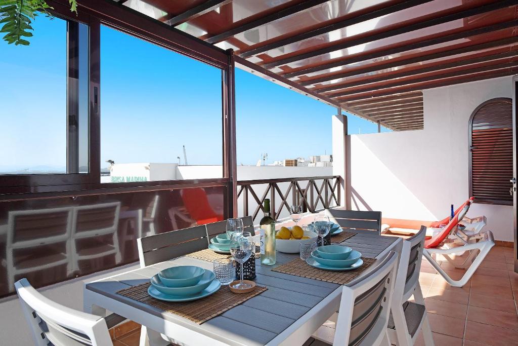 Balkón nebo terasa v ubytování Apartamentos La Estrella iii