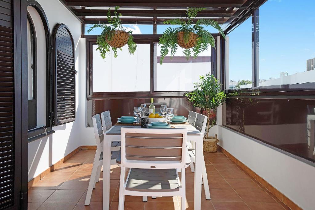 Balkón nebo terasa v ubytování Apartamentos La Estrella iii