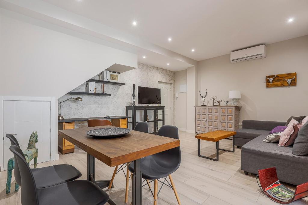 Część wypoczynkowa w obiekcie Minimalismo de Vanguardia con altas calidades 1 BR