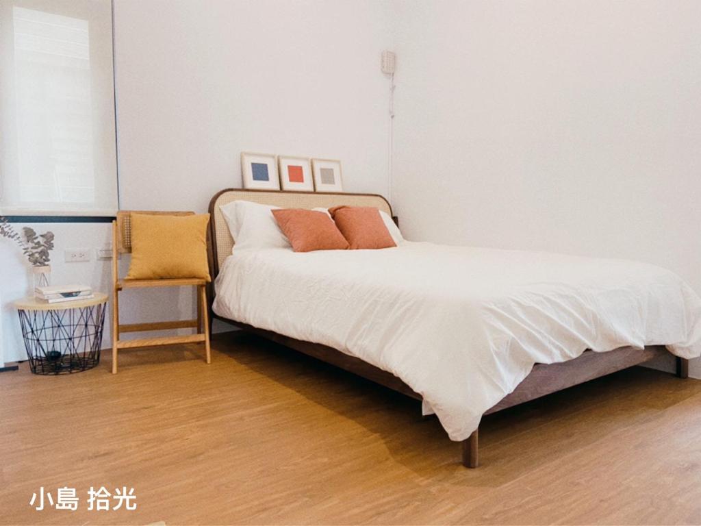 Voodi või voodid majutusasutuse 小島拾光 宜蘭田間包棟民宿Taiwan Yilan Private Villa Paddy view with tranquil & chill vibes toas