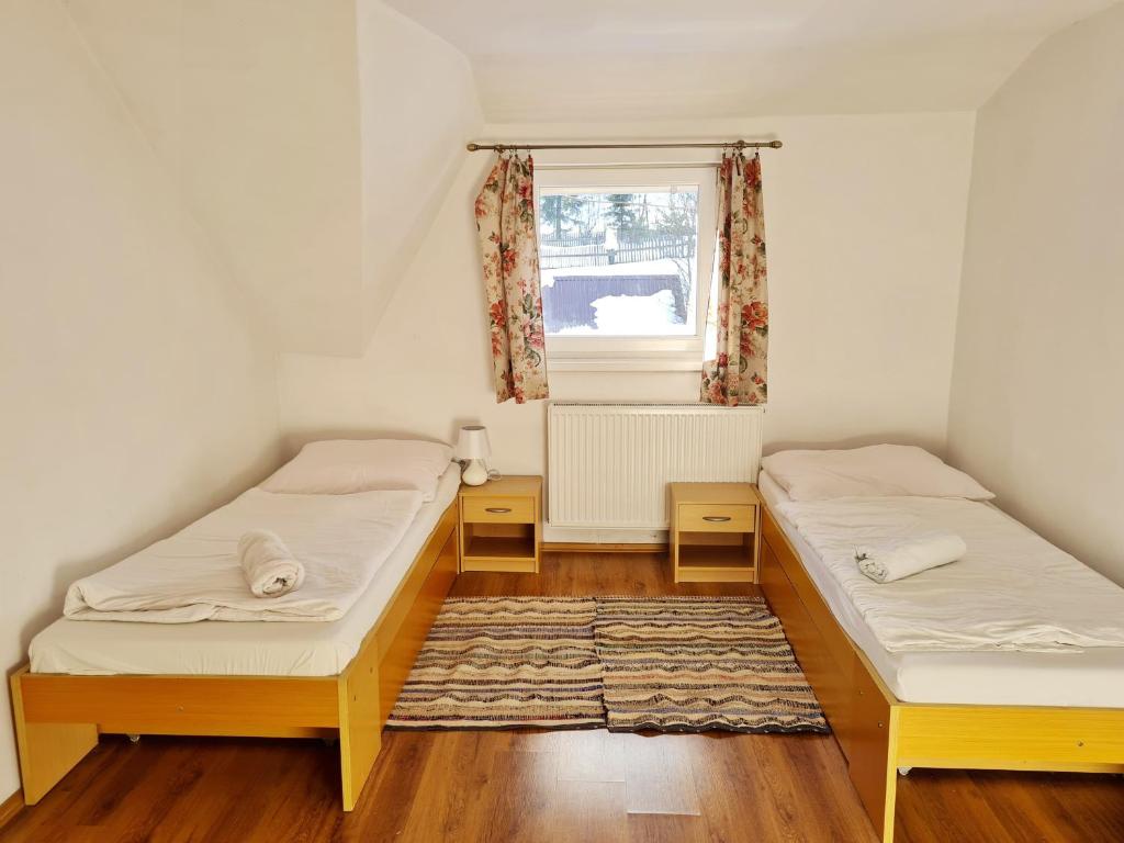Postel nebo postele na pokoji v ubytování Starý dom