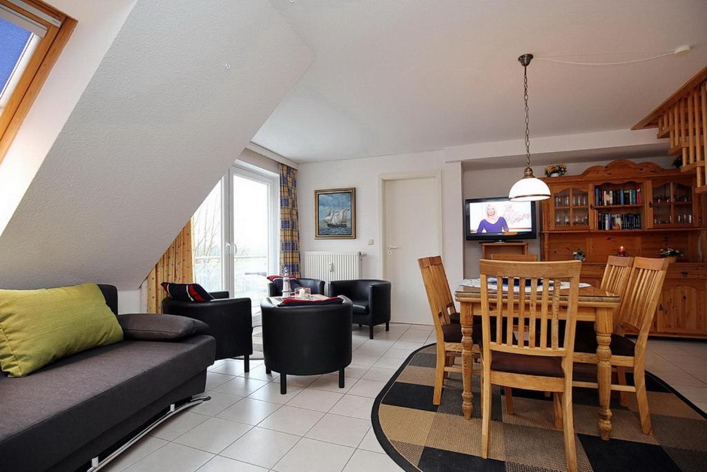 Posezení v ubytování Villa Augusta Wohnung 13