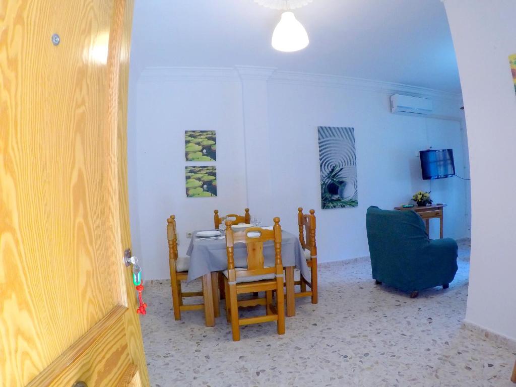 Televízia a/alebo spoločenská miestnosť v ubytovaní ConilPlus apartments AZORIN II