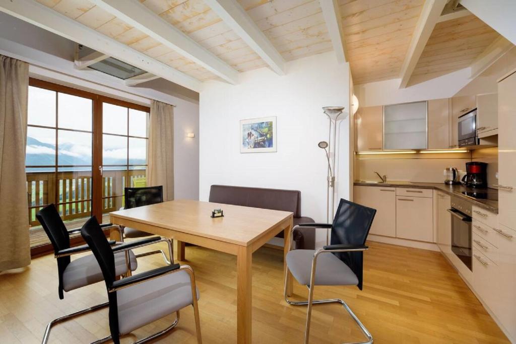 Kuchyň nebo kuchyňský kout v ubytování Aigenberg Appartements