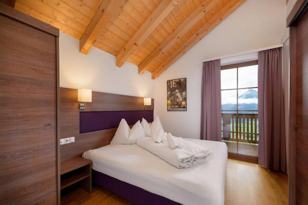 Postel nebo postele na pokoji v ubytování Aigenberg Appartements