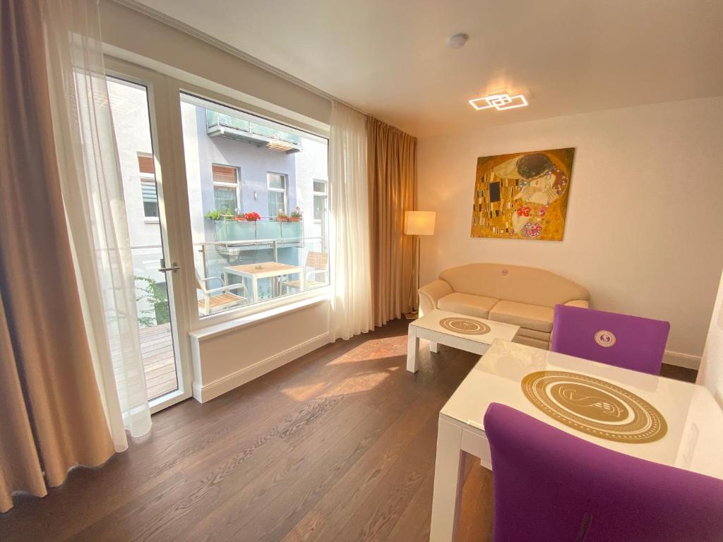Posedenie v ubytovaní Steiner Residences Vienna Vorgartenstrasse