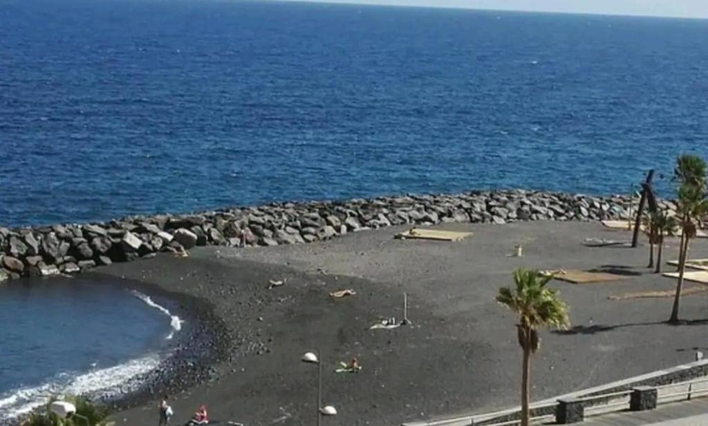 Een strand bij of vlak bij het vakantiehuis