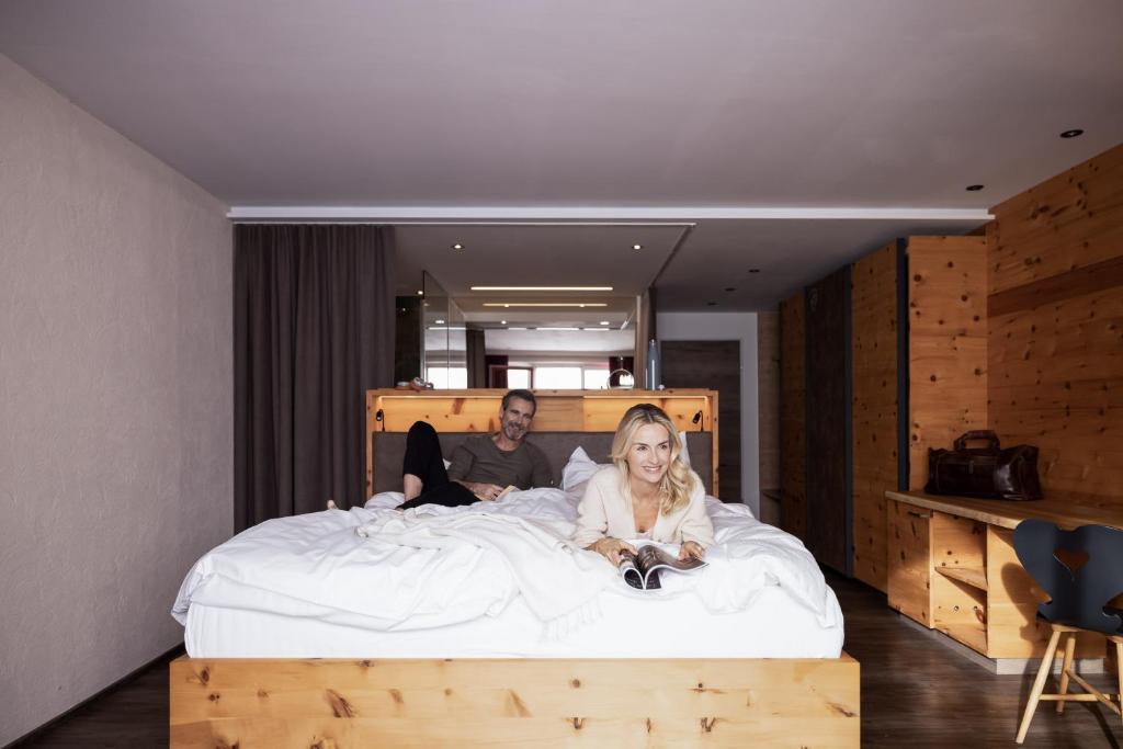 Postel nebo postele na pokoji v ubytování SPA & Naturhotel Outside