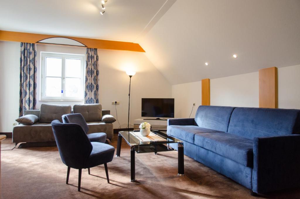 Posezení v ubytování Hotel Goldenes Schiff
