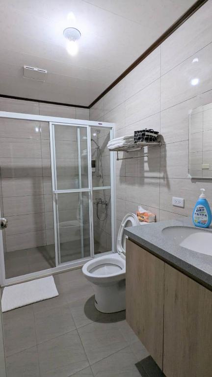Koupelna v ubytování Yu Hai B&B