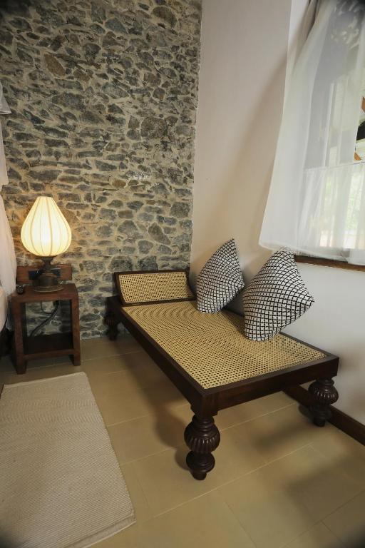 Posezení v ubytování Stone Cottage