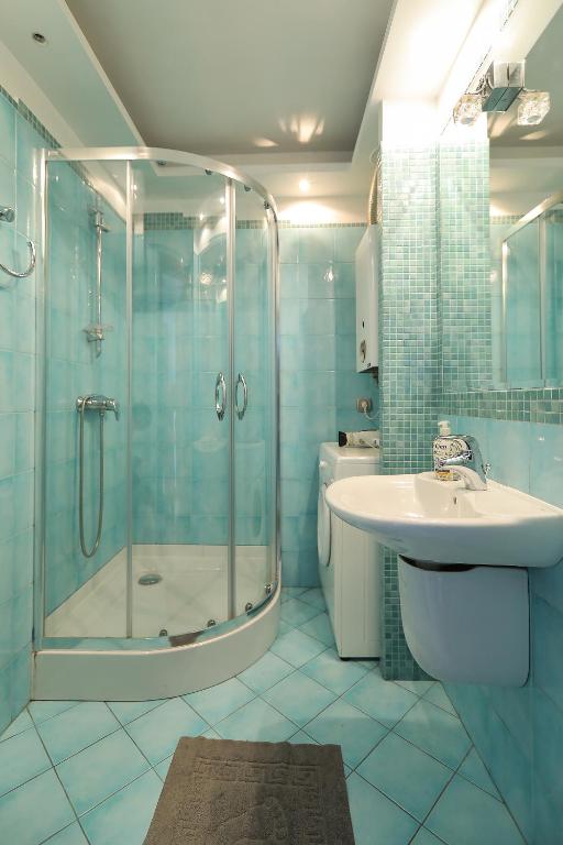 Kúpeľňa v ubytovaní Apartamenty Częstochowa