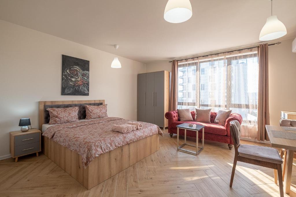 Travel Proud WOW studios for rent - bul Montevideo 25A - B - Studio De Luxe Avec Vue Sur La Montagne