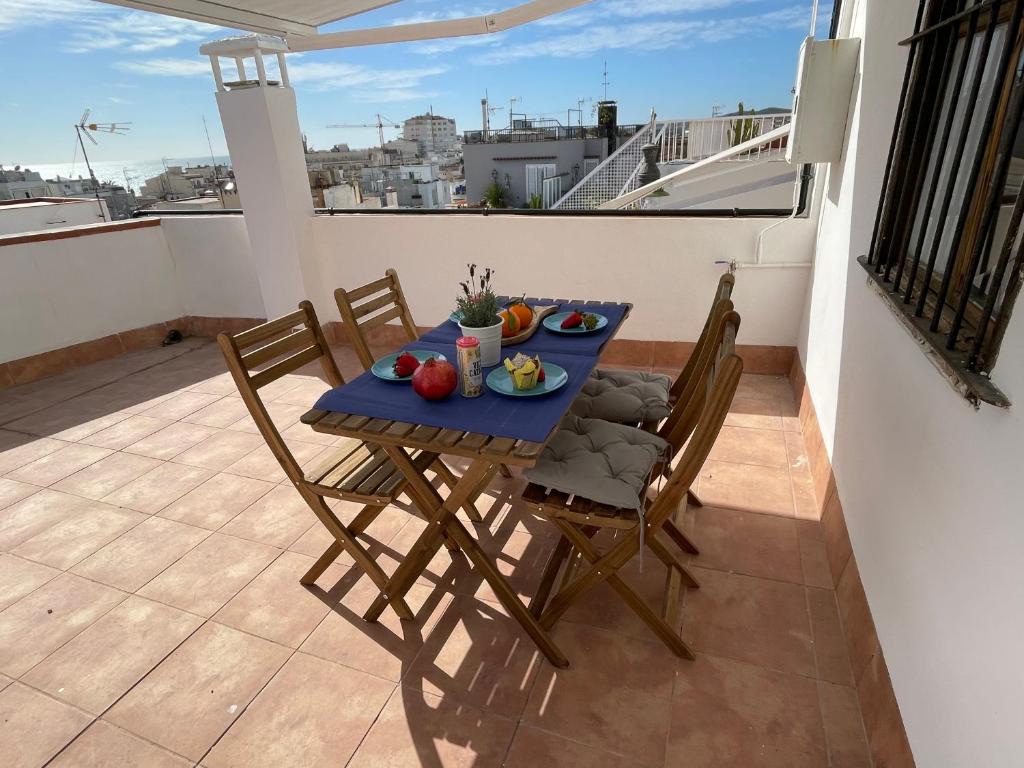 Balkón nebo terasa v ubytování Sunny Apartment Central Sitges