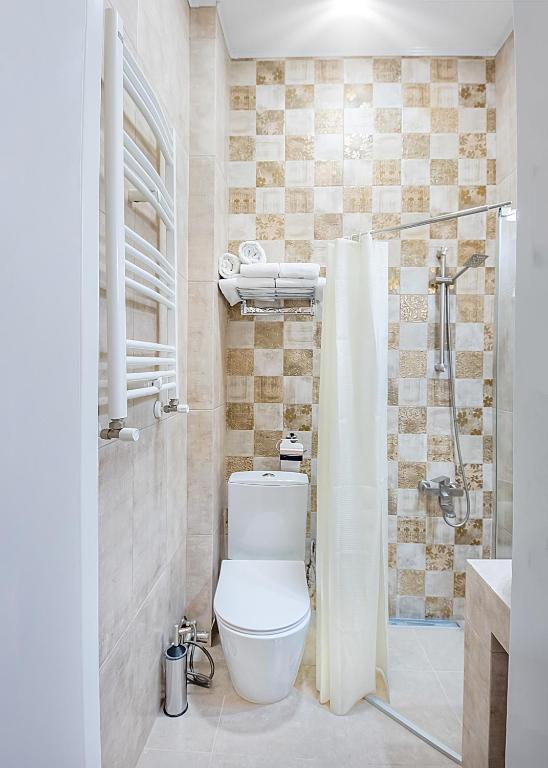 Koupelna v ubytování Vintage Hotel