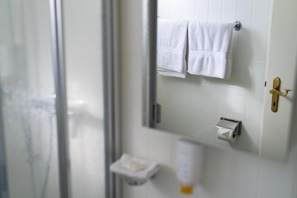 Koupelna v ubytování Hotel Schatzmann