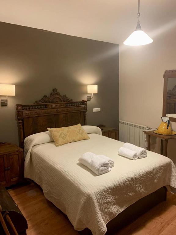 Posteľ alebo postele v izbe v ubytovaní La Casa Verde en Sanabria de 4 habitaciones y 2 baños