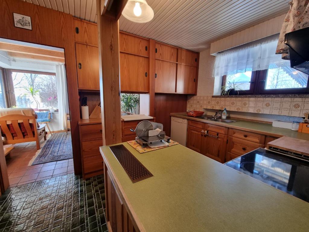 Kuchyň nebo kuchyňský kout v ubytování Ferienhaus Mauth