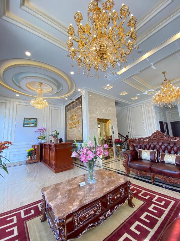 Istumisnurk majutusasutuses Crown Dalat Hotel