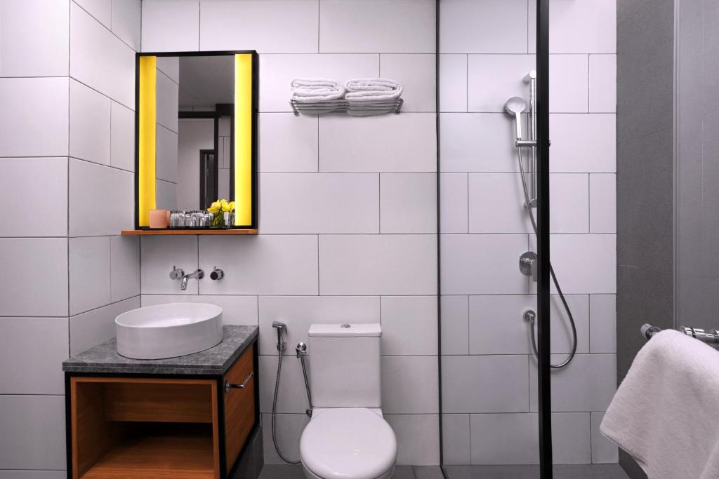 Koupelna v ubytování Citadines Sudirman Jakarta
