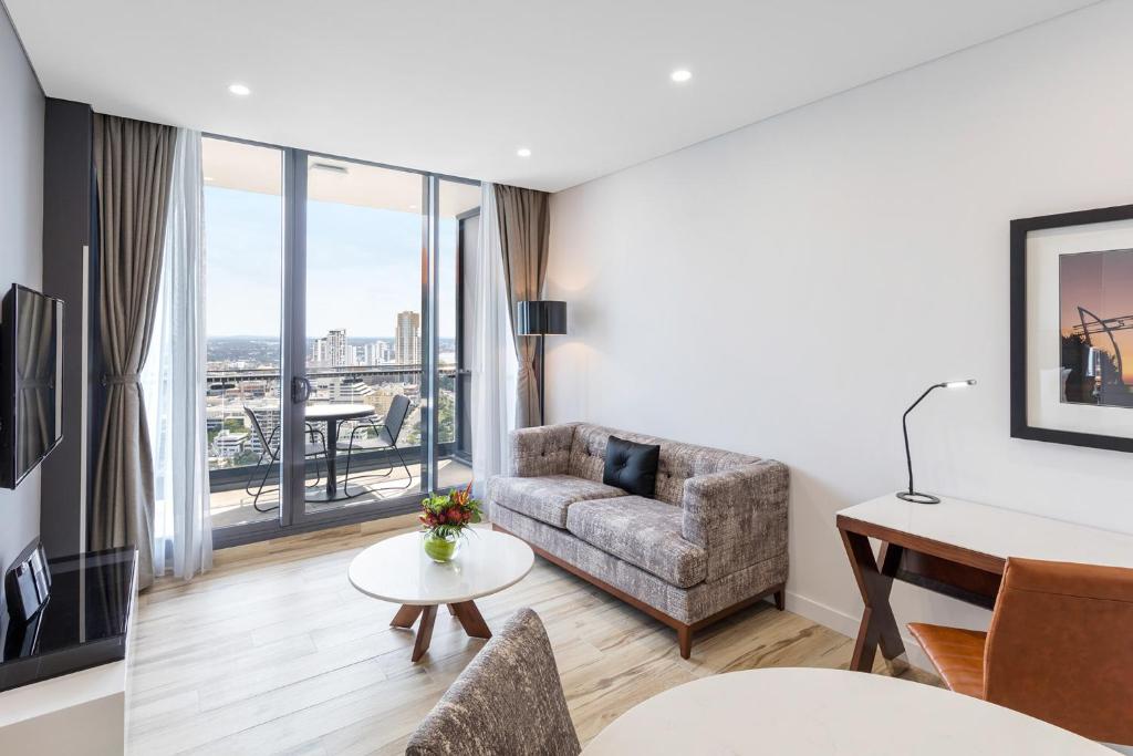 Posezení v ubytování Meriton Suites Southport