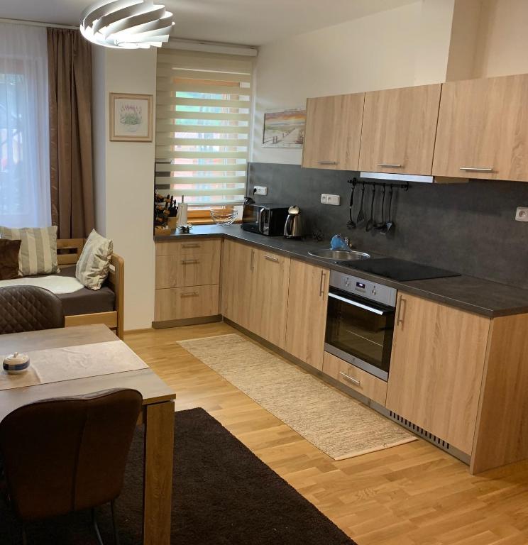 Kuchyň nebo kuchyňský kout v ubytování Apartment Rezidence - Javor & Wellness