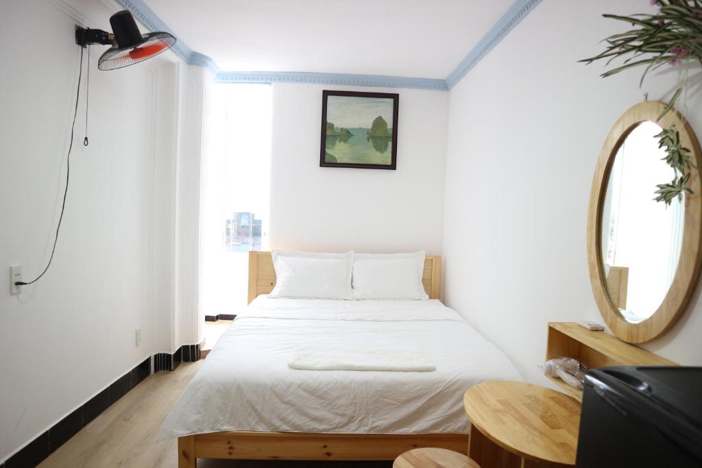 Voodi või voodid majutusasutuse Loan Võ hostel toas