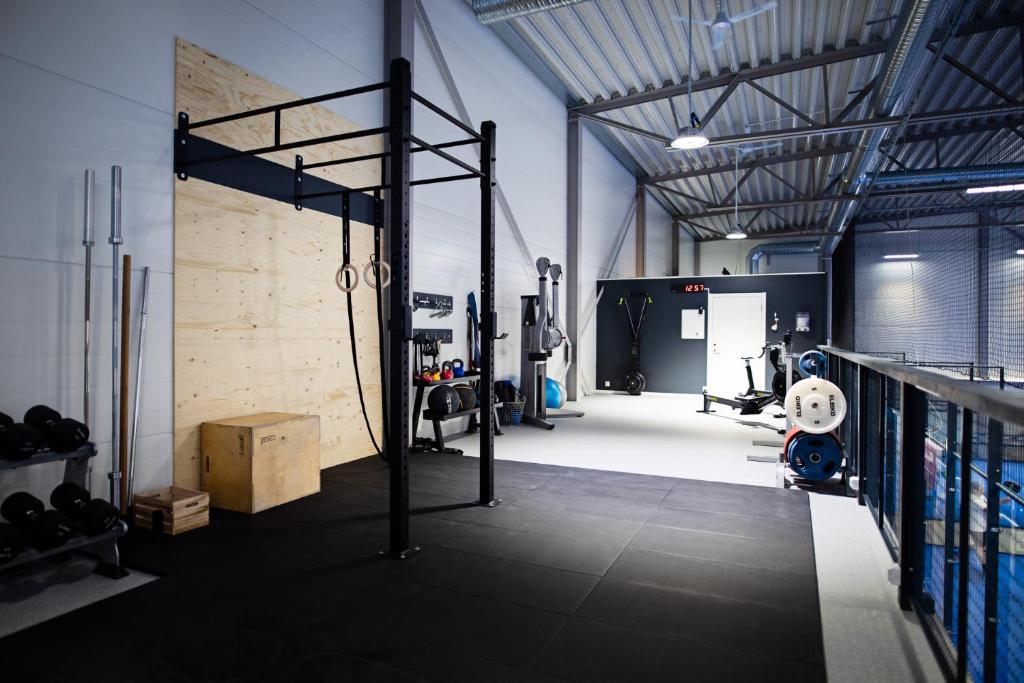 Fitness centrum a/nebo fitness zařízení v ubytování Camp Ripan