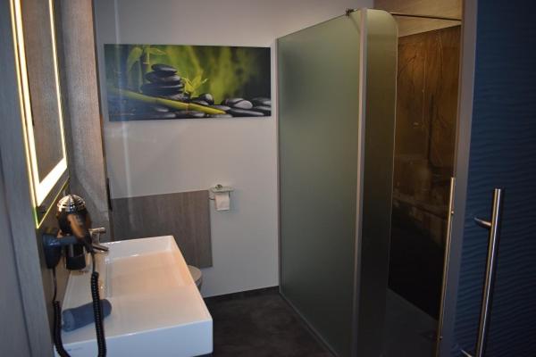 Koupelna v ubytování Hotel Neue Stuben