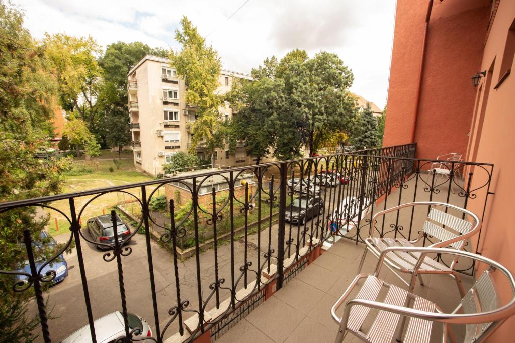 Balkón nebo terasa v ubytování Mozart Hotel