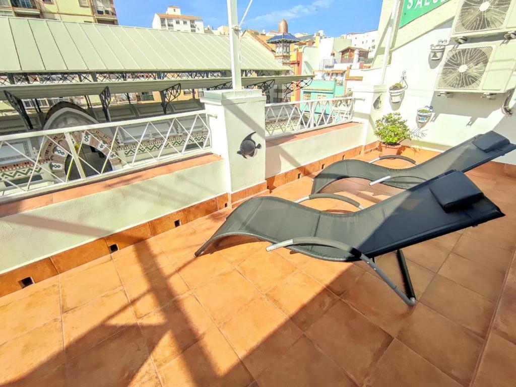 Balkón alebo terasa v ubytovaní La Terraza de Salomon ApartamentosMalagaManagement
