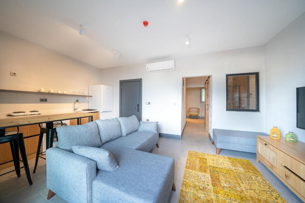 Posezení v ubytování Reddoors Suites Sea View
