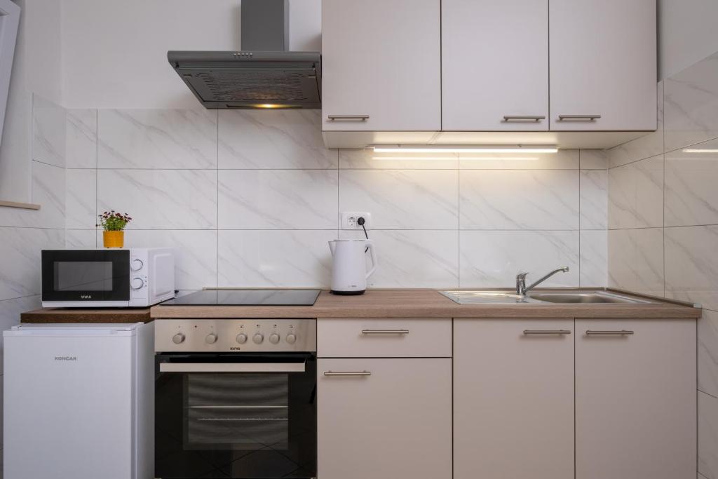 Kuchyňa alebo kuchynka v ubytovaní Studio Apartment Brigita