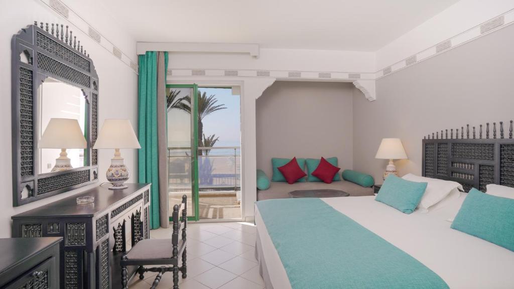 Postel nebo postele na pokoji v ubytování Agadir Beach Club