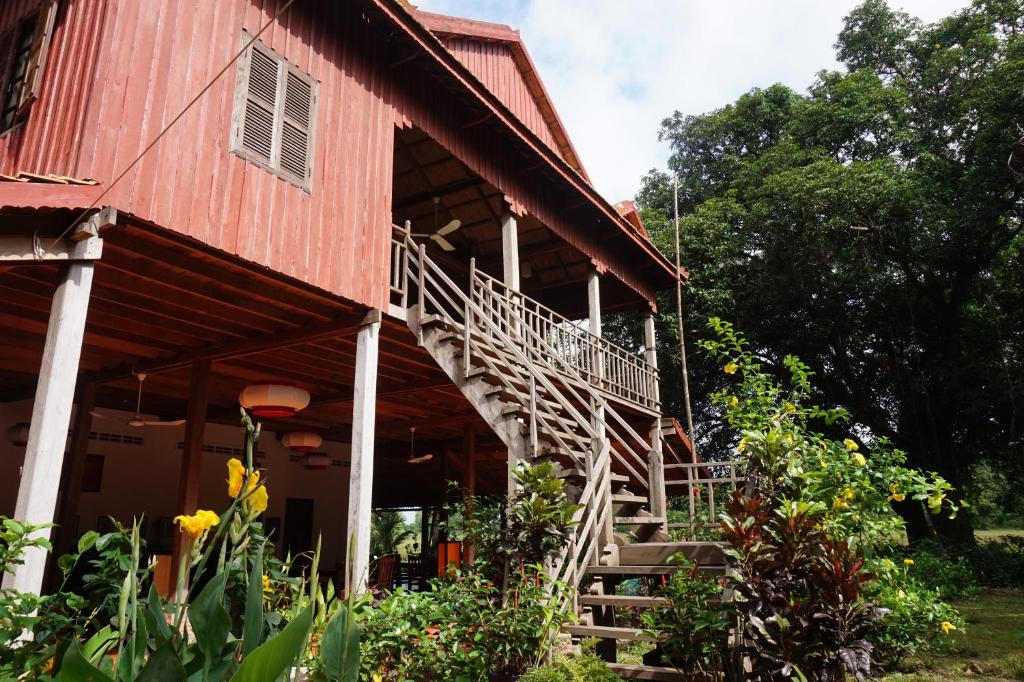 Zahrada ubytování Arun Mekong Guesthouse
