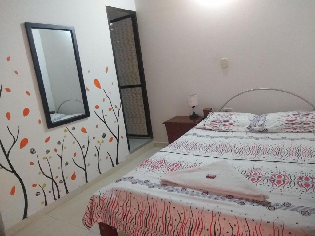 Postel nebo postele na pokoji v ubytování Casa Pacha