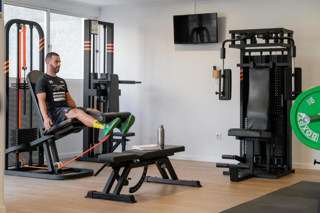 Fitness centrum a/nebo fitness zařízení v ubytování Buganvilia Studio Hotel