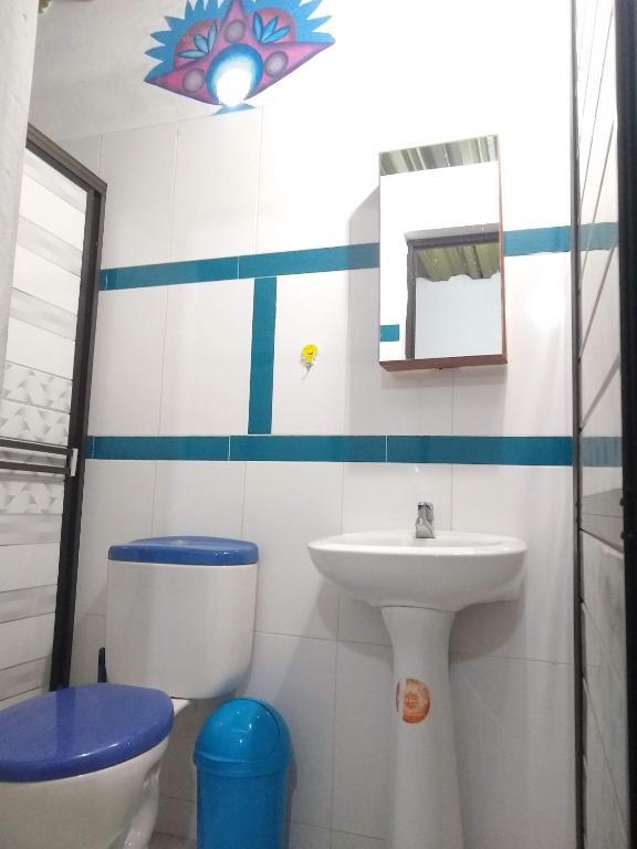 Koupelna v ubytování Casa Pacha