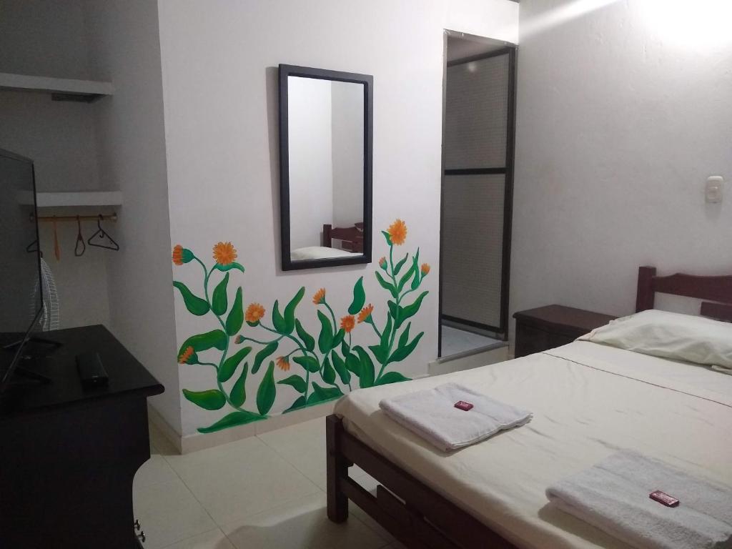 Postel nebo postele na pokoji v ubytování Casa Pacha