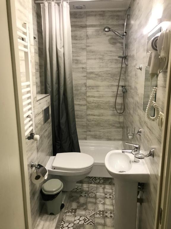Koupelna v ubytování Hotel Loft