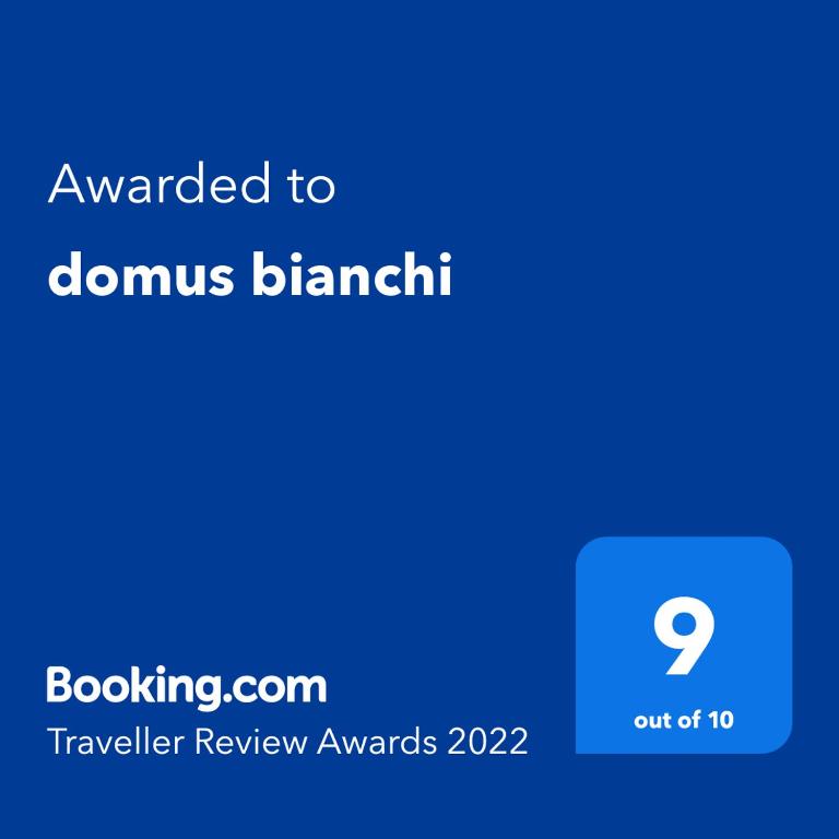 Certifikát, ocenenie alebo iný dokument vystavený v ubytovaní domus bianchi