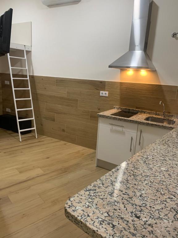 Kuchyňa alebo kuchynka v ubytovaní APARTAMENTOS HÉRCULES SEVILLa