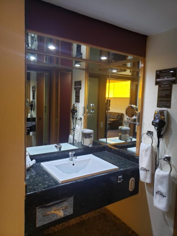 Koupelna v ubytování Hotel Alcampo