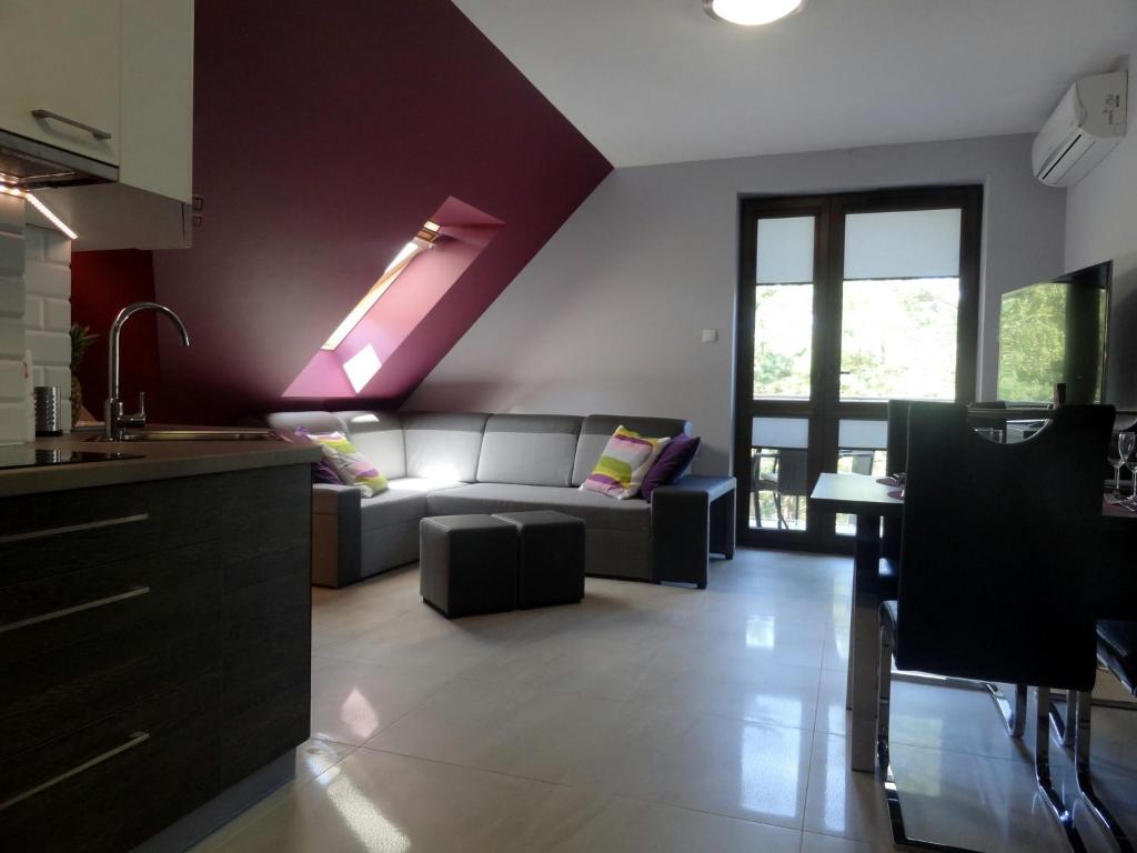 Posedenie v ubytovaní Krynica Morska Apartament Przy Plaży