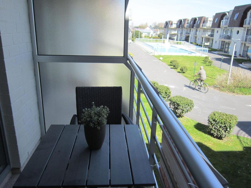 Balkón nebo terasa v ubytování Apartment in Bredene near North Sea Beach