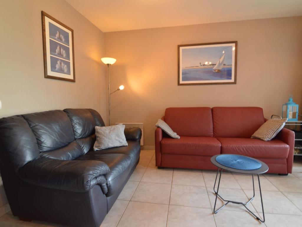 Posezení v ubytování Apartment in Bredene near North Sea Beach