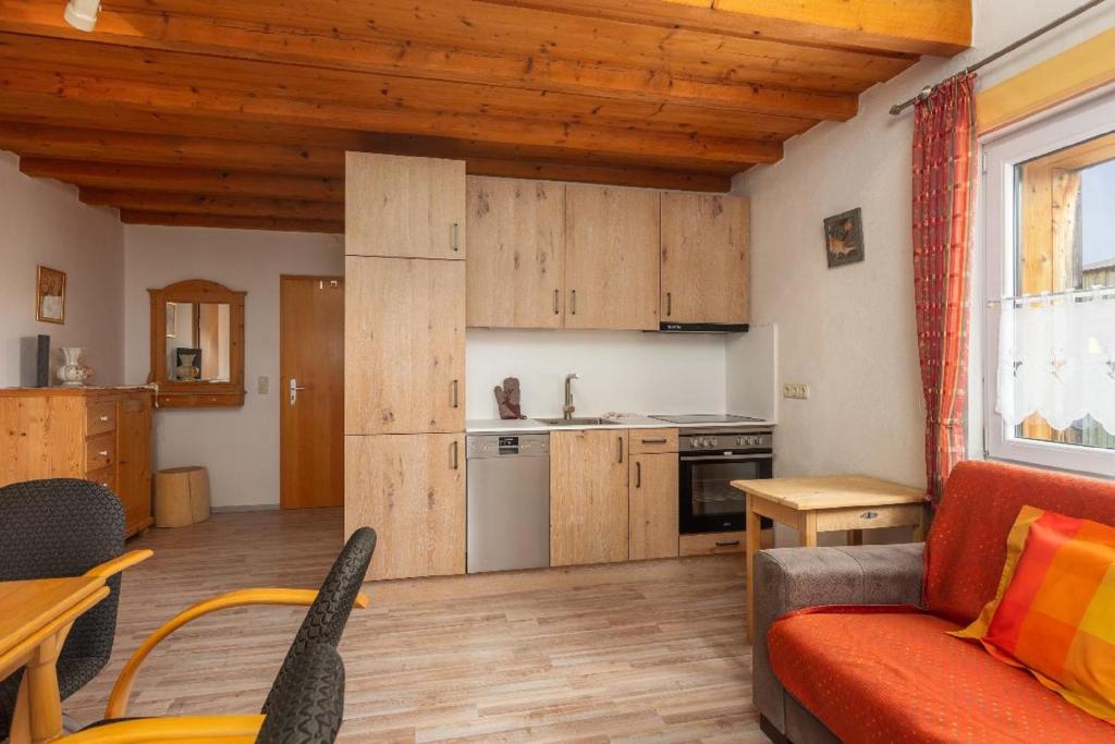 Kuchyň nebo kuchyňský kout v ubytování Am Rückerlhof