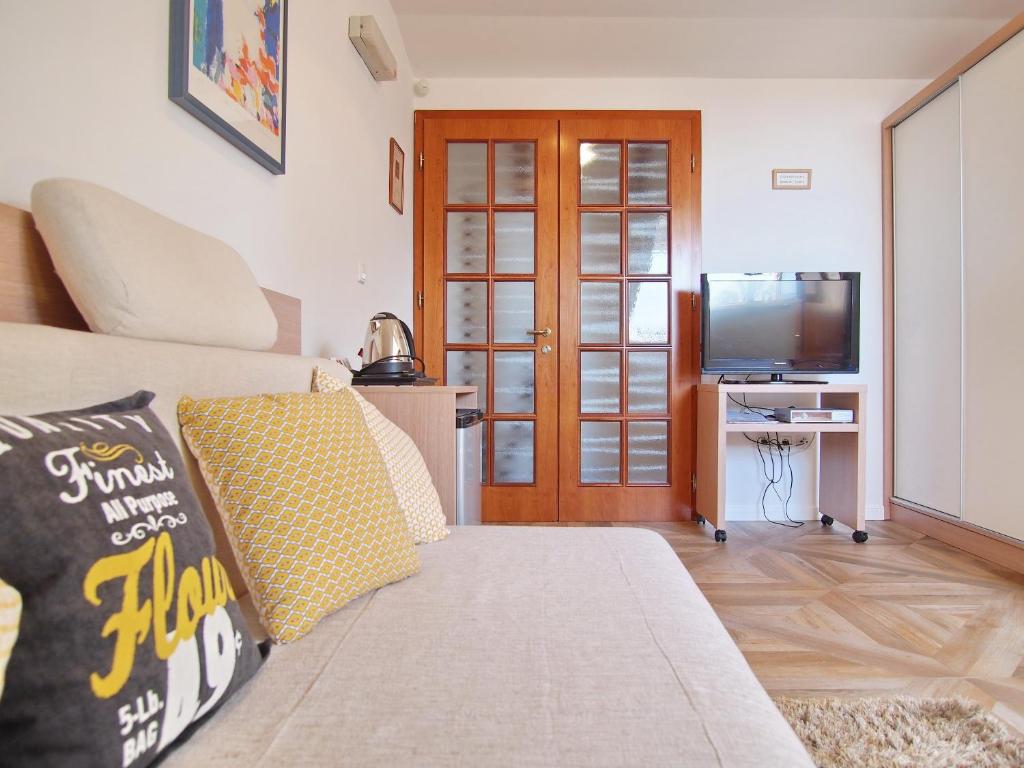 TV a/nebo společenská místnost v ubytování Apartment & Rooms Ivušić